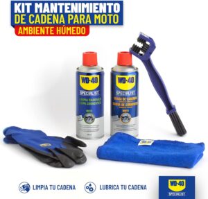 Kit WD-40 limpiador de cadena para ambiente húmedo