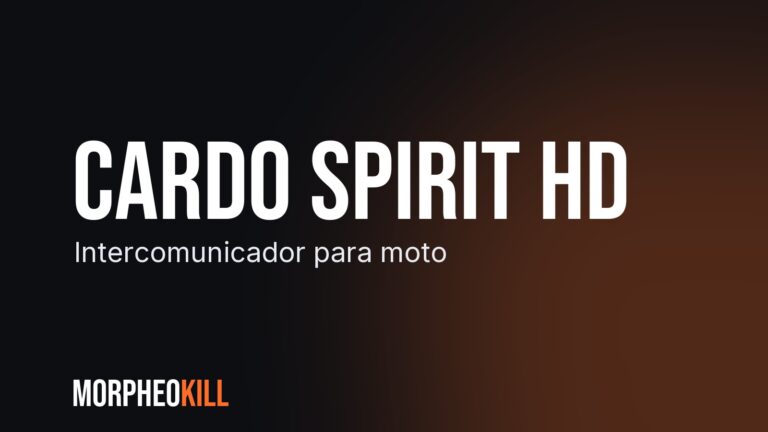 Cardo Spirit HD: intercomunicador para moto, opinión