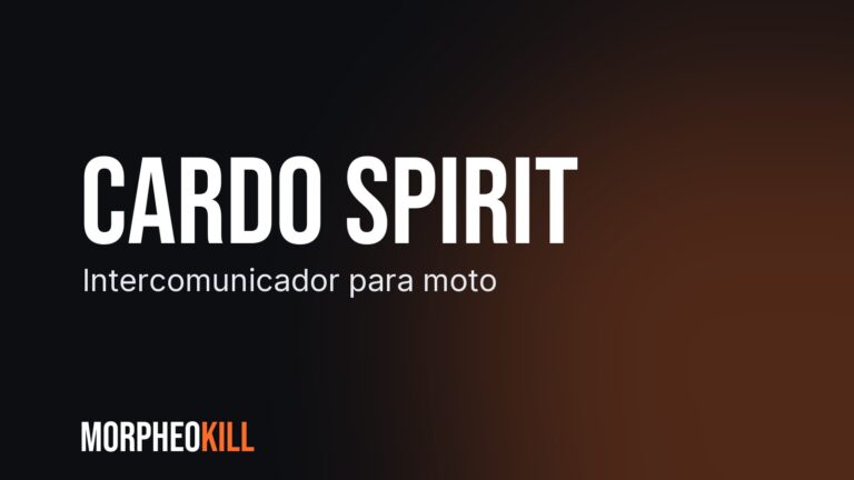 Cardo Spirit: intercomunicador para moto, opinión