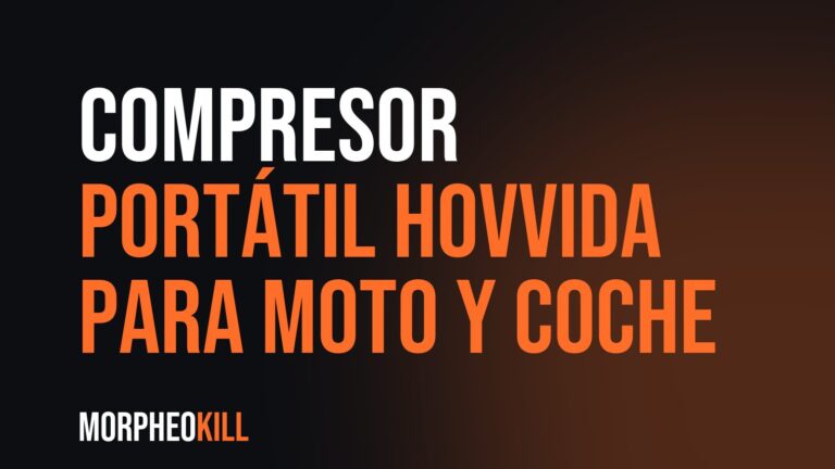 Compresor portátil Hovvida para moto y coche