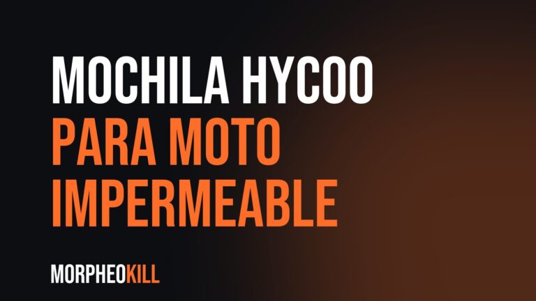 Mochila HYC00 para moto impermeable: opinión