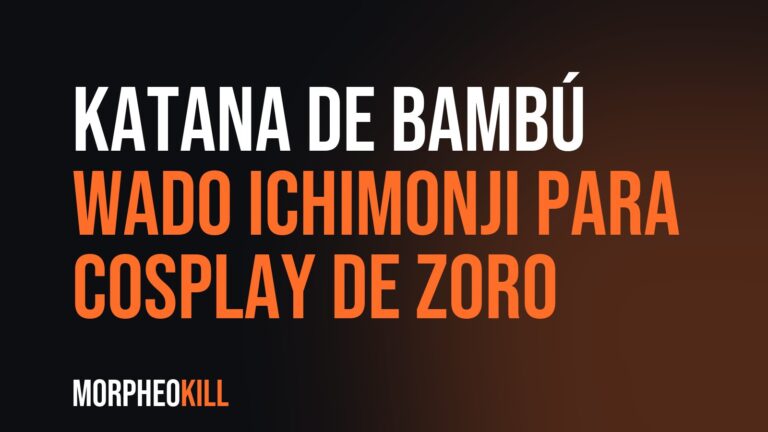 Katana de bambú Wado Ichimonji para cosplay de Zoro: opinión