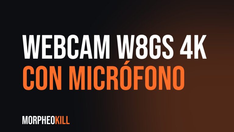 Webcam W8GS 4K con micrófono: opinión