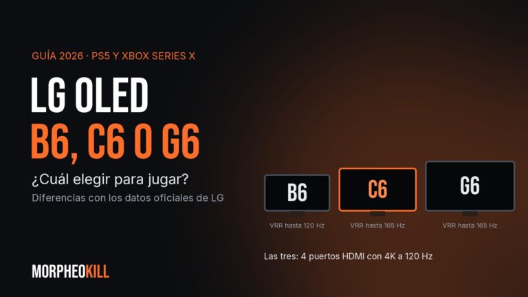 Qué tele LG OLED elegir para PS5 y Xbox en 2026: B6, C6 o G6